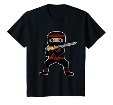Amazon | キッズ 子供忍者 Tシャツ | Tシャツ・カットソー 通販